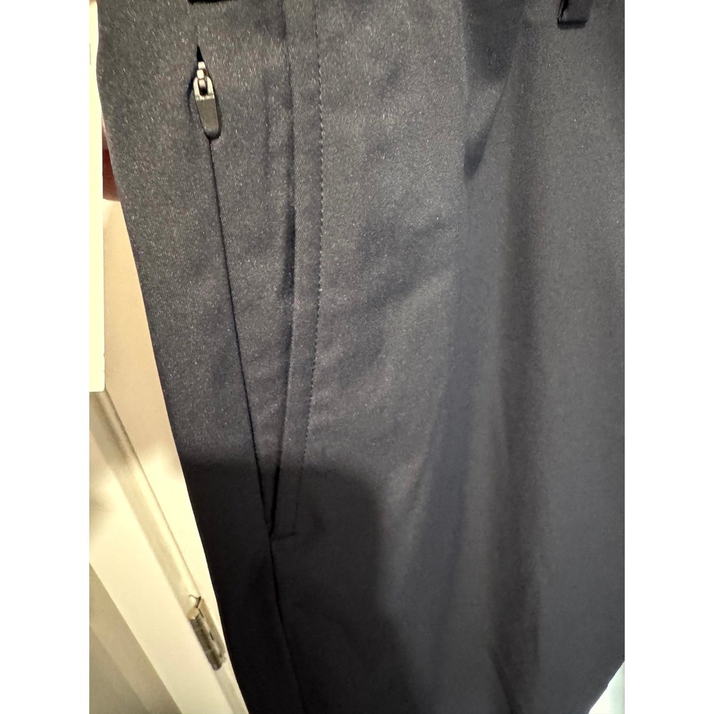 Polo Ralph Lauren Performance Tech Flat Front Pants Navy Blue Tailored 38x32 NEW - Picture 12 of 14
